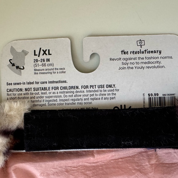 Youly Animal Print Dog Bandana, Large/XL - Picture 4 of 5